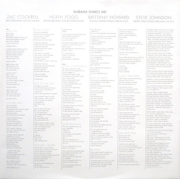 Boys & Girls - Alabama Shakes (MP3 - 36) music collectible [Barcode 883870065016] - Main Image 4