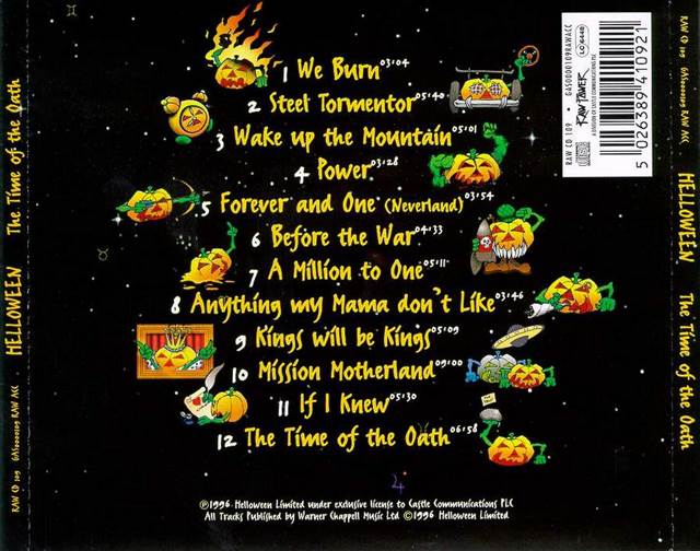 Time Of The Oath - Helloween (CD) music collectible [Barcode 5050159111923] - Main Image 2