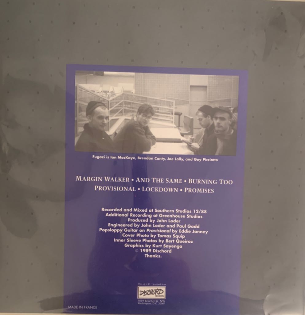 Margin Walker - Fugazi (12” - 17) music collectible - Main Image 2