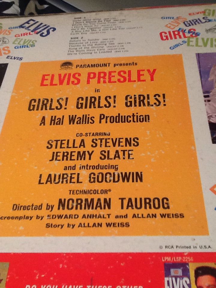 Girls , Girls , Girls - Elvis Presley (12”) music collectible - Main Image 2