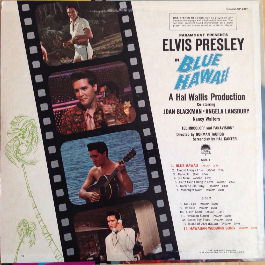 Blue Hawaii - Elvis Presley (12” - 32) music collectible - Main Image 2