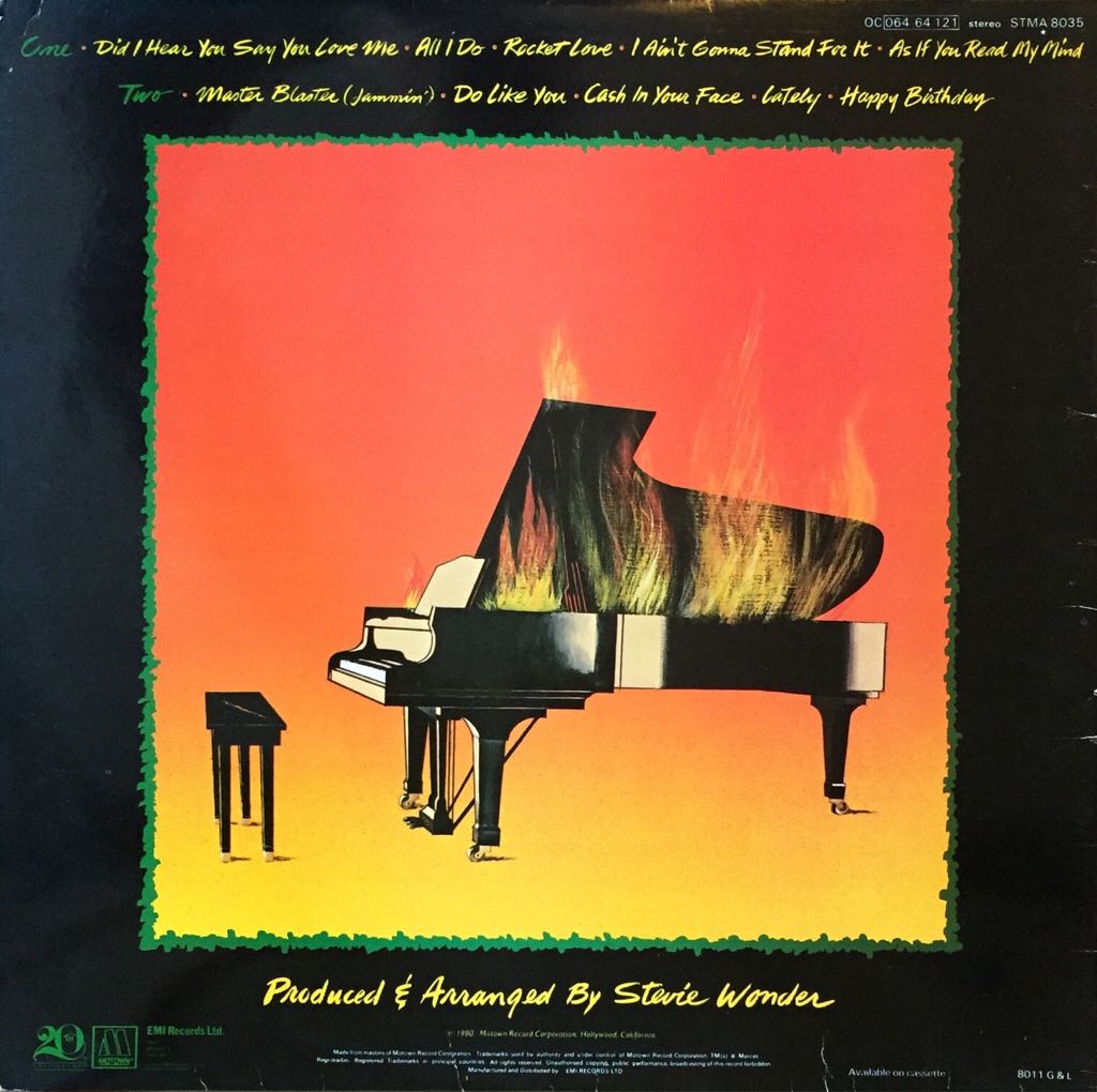 Hotter Than July - Wonder, Stevie (12”) music collectible - Main Image 2