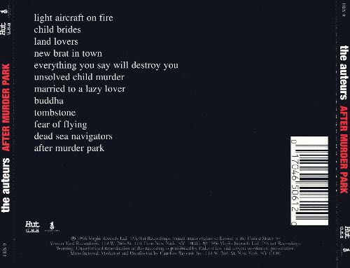 After Murder Park - Auteurs, The (CD) music collectible [Barcode 724384149529] - Main Image 2