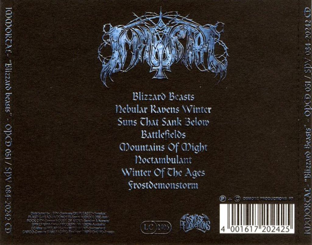 Blizzard Beasts - Immortal (CD) music collectible [Barcode 4001617202425] - Main Image 2
