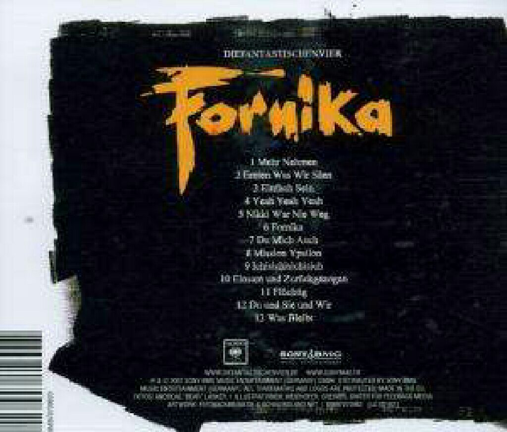 Fornika - Die Fantastischen Vier (CD) music collectible [Barcode 886970761222] - Main Image 2