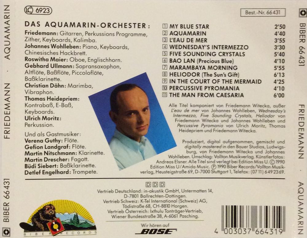 Aquamarin - Friedemann (CD - 50) music collectible [Barcode 4003037664319] - Main Image 3