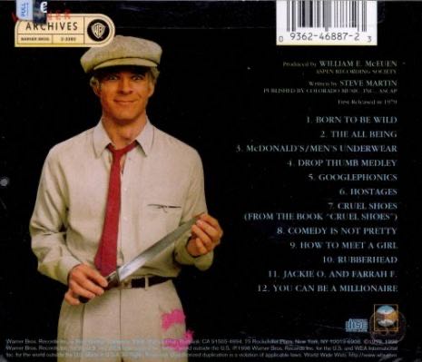Comedy Is Not Pretty! - Steve Martin (CD - 33:53) music collectible [Barcode 093624688723] - Main Image 2
