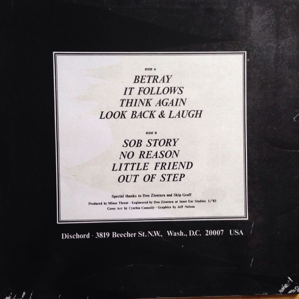 Out Of Step - Minor Threat (12”) music collectible - Main Image 2