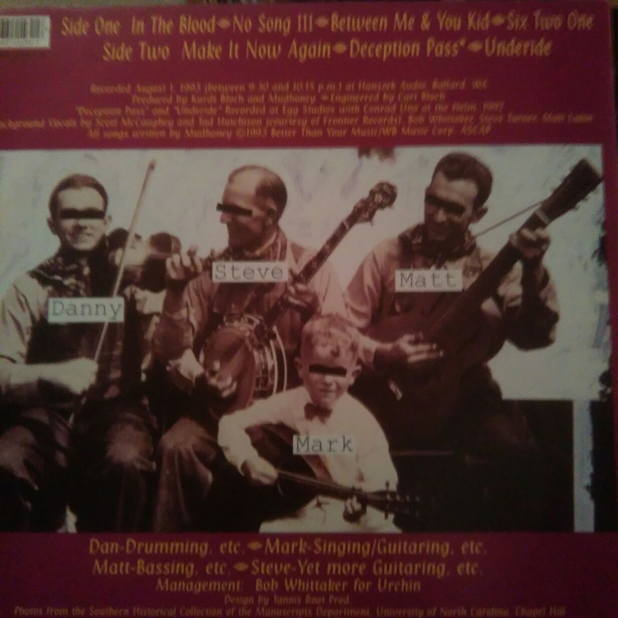 Five Dollar Bob’s Mock Cooter Stew - Mudhoney (12”) music collectible [Barcode 093624543916] - Main Image 2