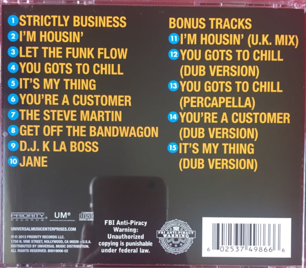 EPMD: Strictly Business - EPMD (CD) music collectible [Barcode 602537498666] - Main Image 2