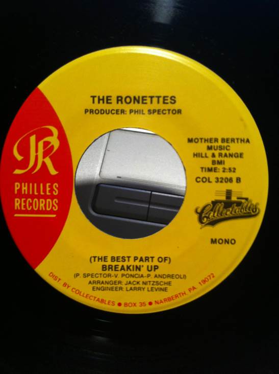 Baby I Love You/(The Best Part Of) Breakin’ Up - Ronettes, The (7” - 541) music collectible - Main Image 2
