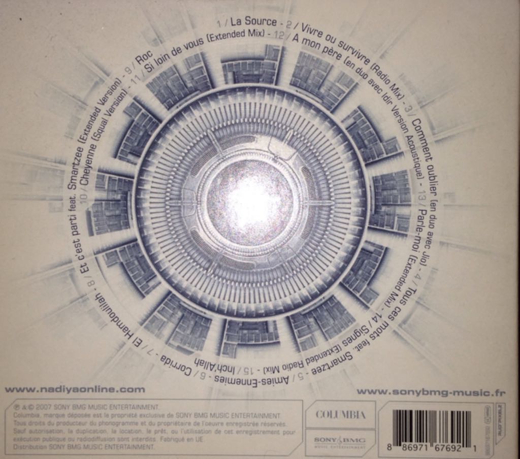 La Source - Nâdiya (CD) music collectible [Barcode 886971676921] - Main Image 2