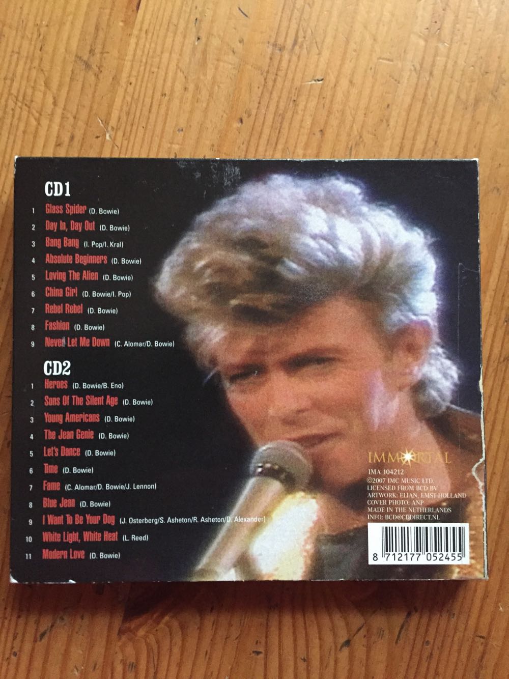 Glass Spider - David Bowie (CD-R) music collectible [Barcode 8712177052455] - Main Image 2