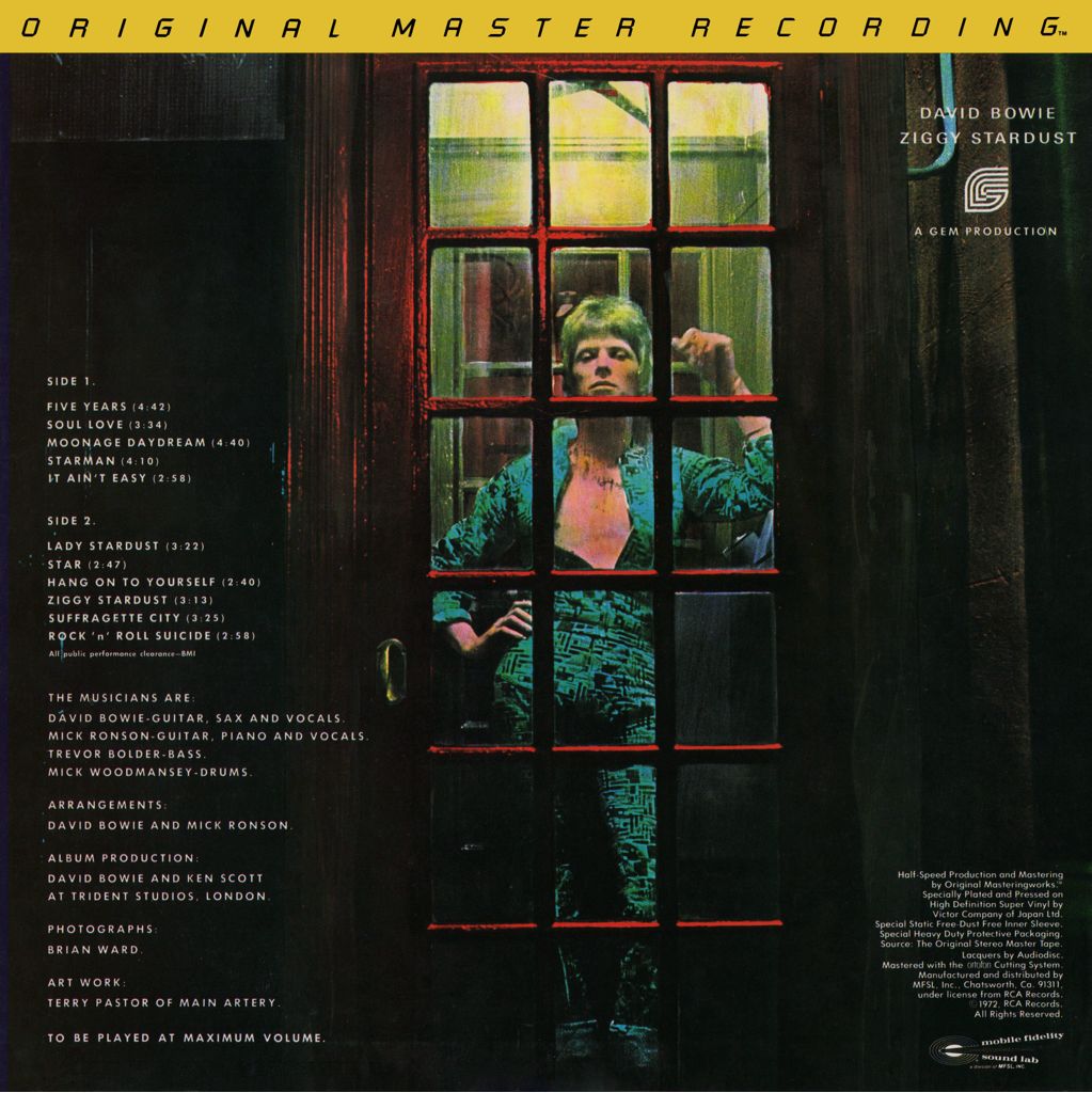 The Rise And Fall Of Ziggy Stardust And The Spiders From Mars - Bowie, David (12” - 3834) music collectible - Main Image 2