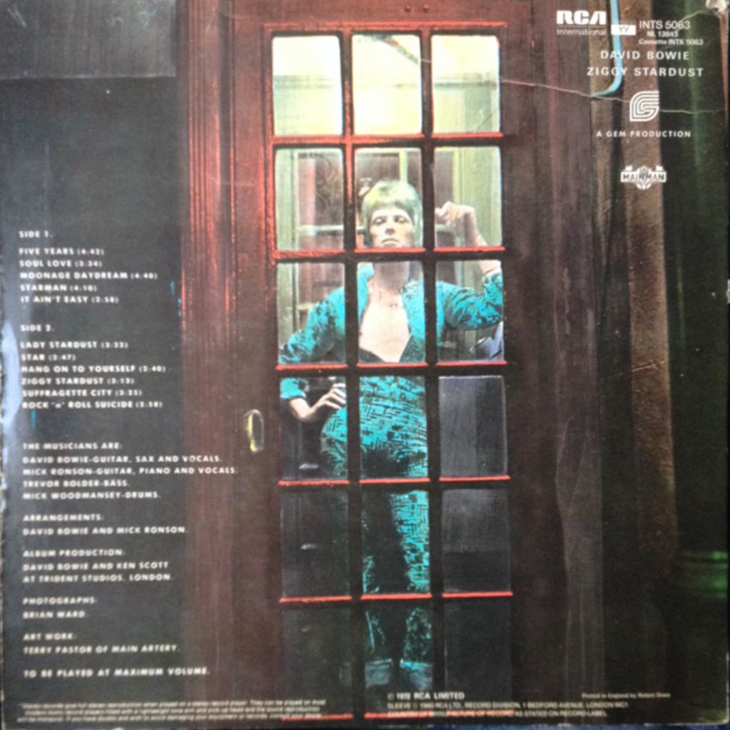 Rise And Fall Of Ziggy Stardust And The Spiders From Mars, The - David Bowie (12” - 39) music collectible - Main Image 2