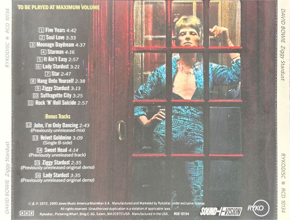 The Rise And Fall Of Ziggy Stardust And The Spiders From Mars - Bowie, David (12” - 57) music collectible - Main Image 2