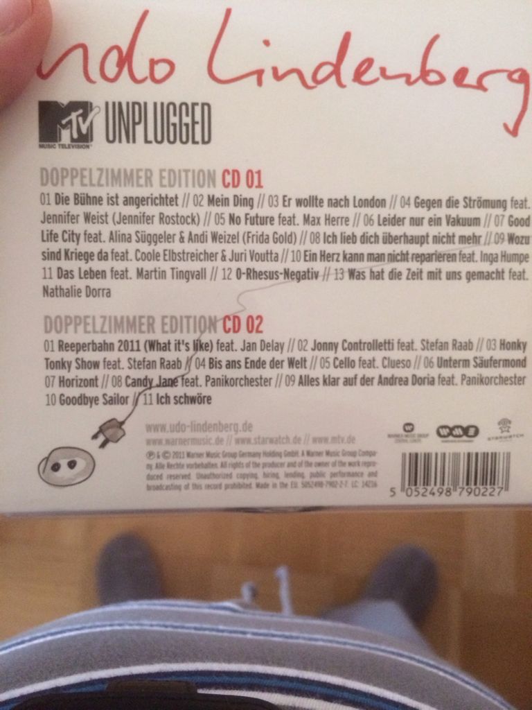 MTV Unplugged: Live aus dem Hotel Atlantic - Lindenberg, Udo (CD) music collectible [Barcode 5052498790227] - Main Image 2