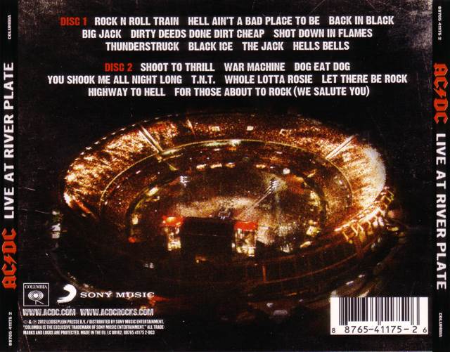 Live At River Plate - AC/DC (CD - 110) music collectible [Barcode 887654117526] - Main Image 2