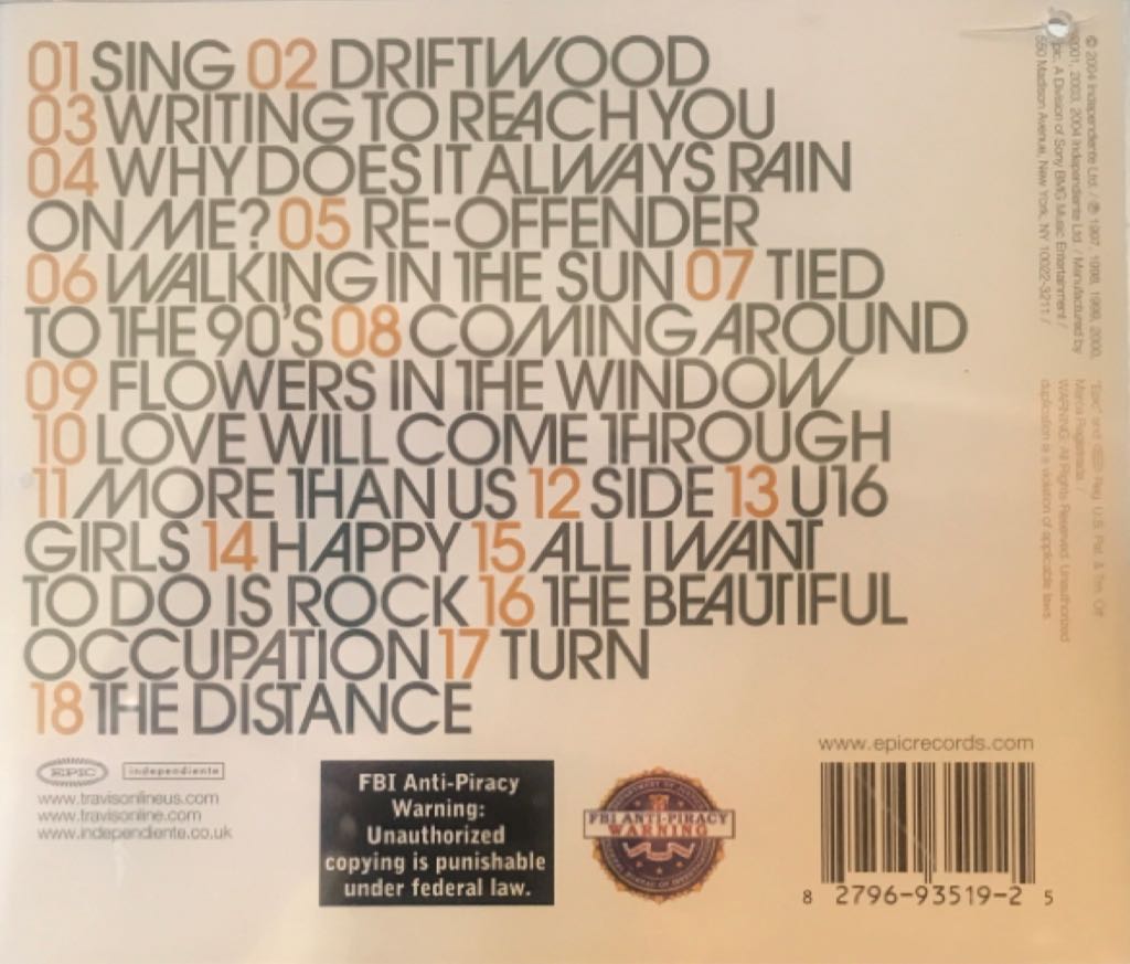 Singles - Travis (CD) music collectible [Barcode 827969351925] - Main Image 2