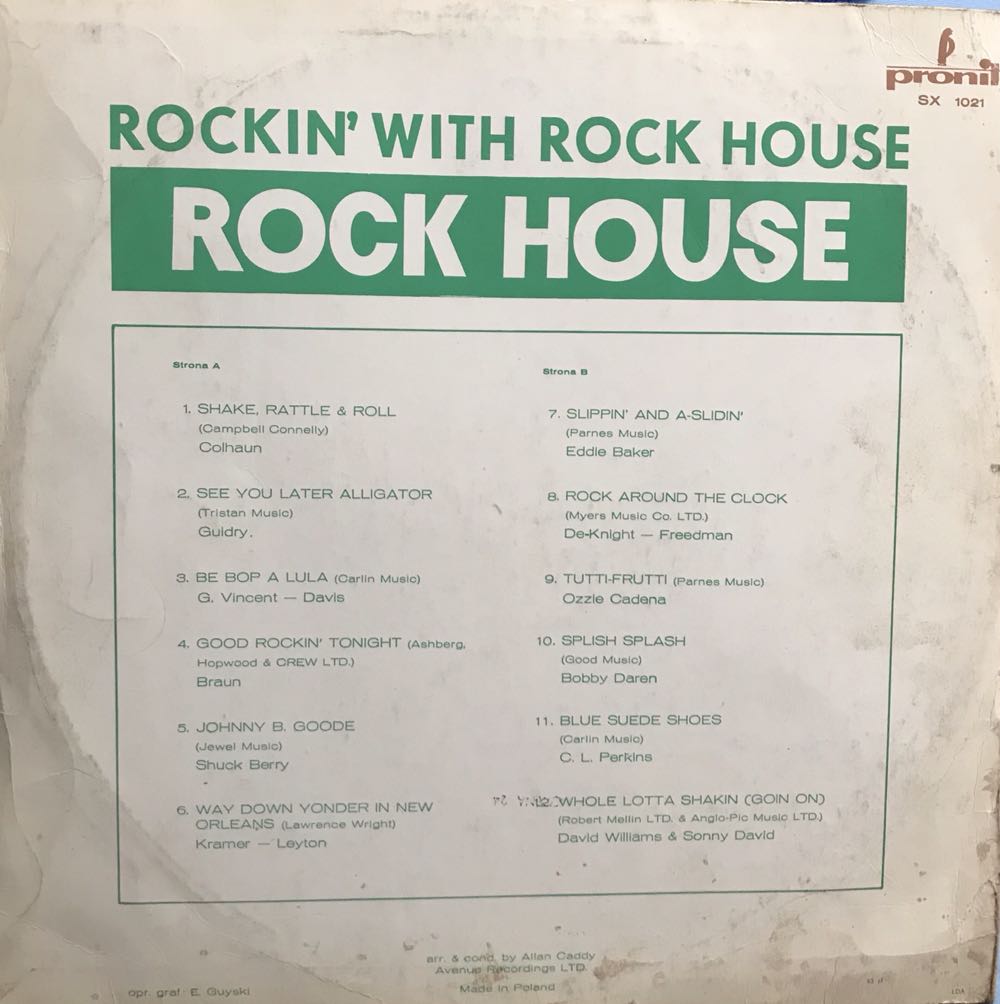 Rockin’ With Rock House - Rock House (12”) music collectible - Main Image 2