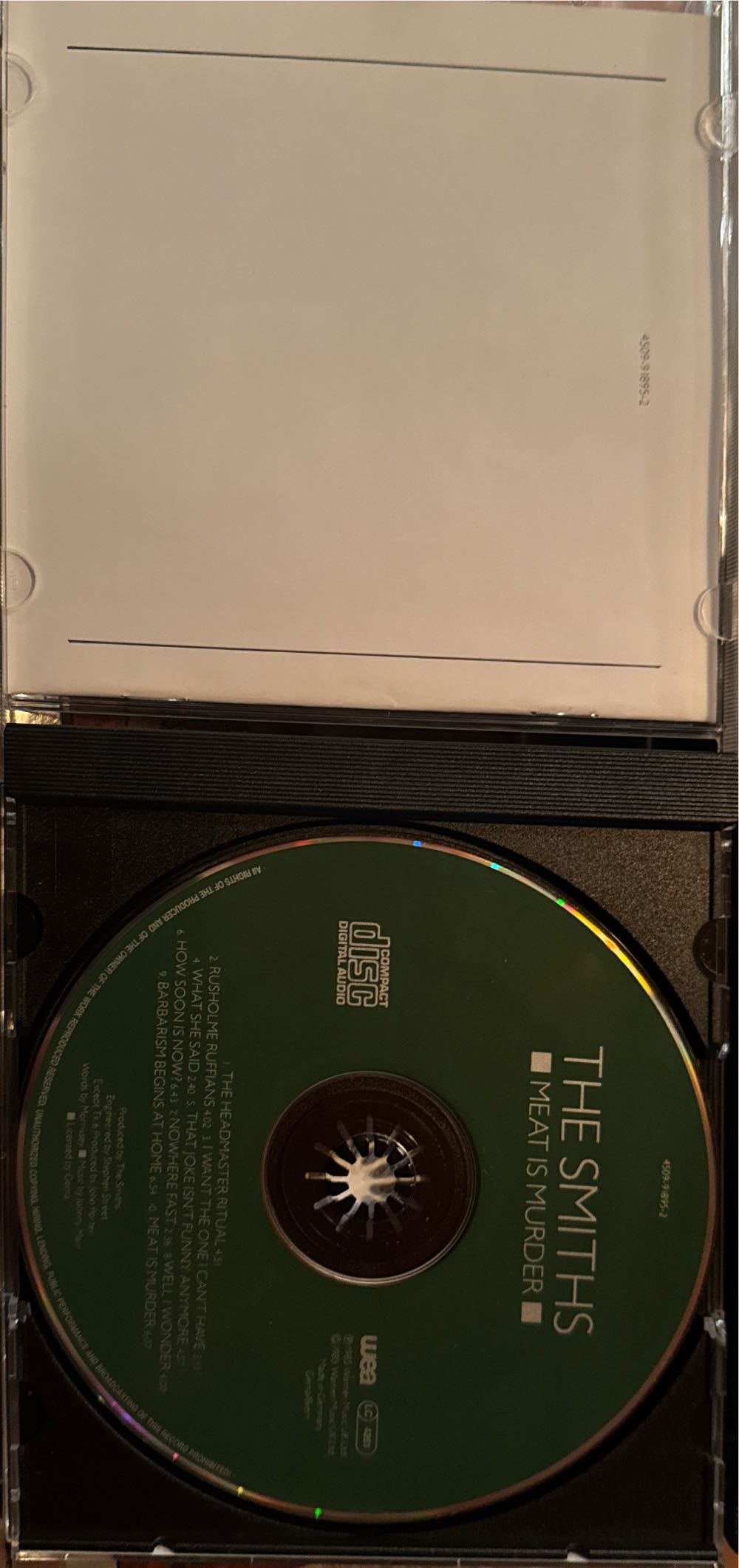 Meat Is Murder - The Smiths (CD - 46) music collectible [Barcode 745099189525] - Main Image 3