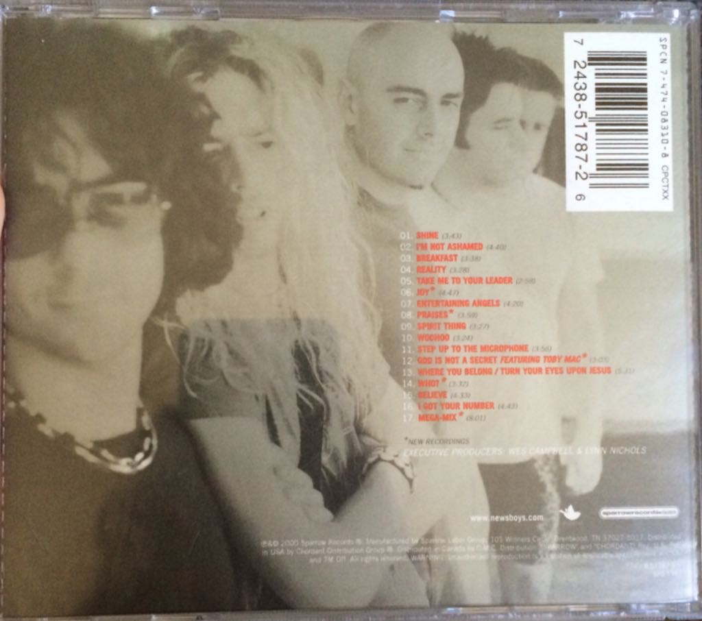 Shine..The Hits - Newsboys (CD - 72) music collectible [Barcode 724385178726] - Main Image 2