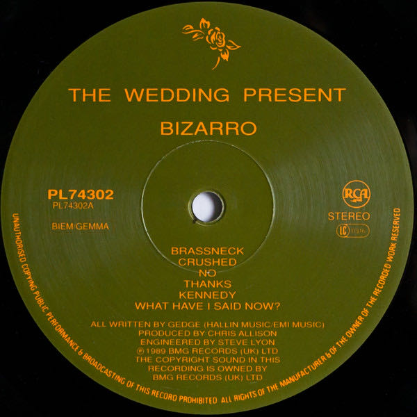 Bizarro - Wedding Present, The (12”) music collectible - Main Image 3