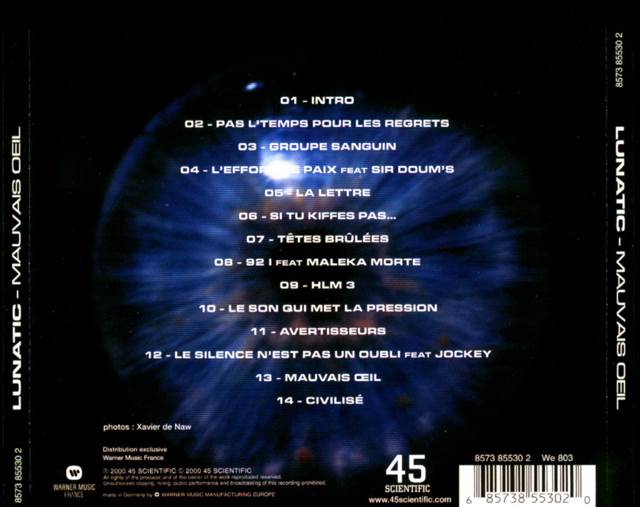 Mauvais Oeil - Lunatic (CD) music collectible - Main Image 2