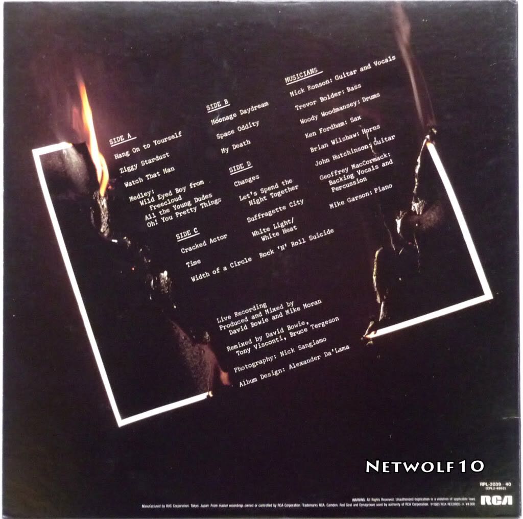 Ziggy Stardust: The Motion Picture - Bowie, David (12”) music collectible - Main Image 2