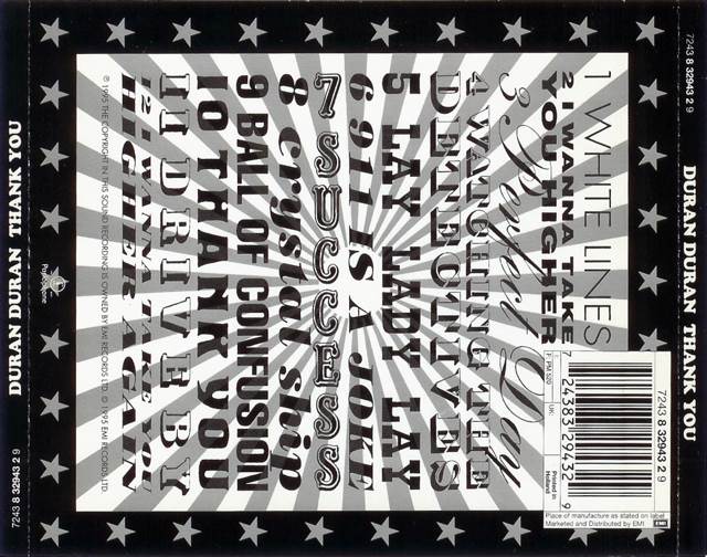 Thank You - Duran Duran (CD - 54) music collectible [Barcode 724382941927] - Main Image 2