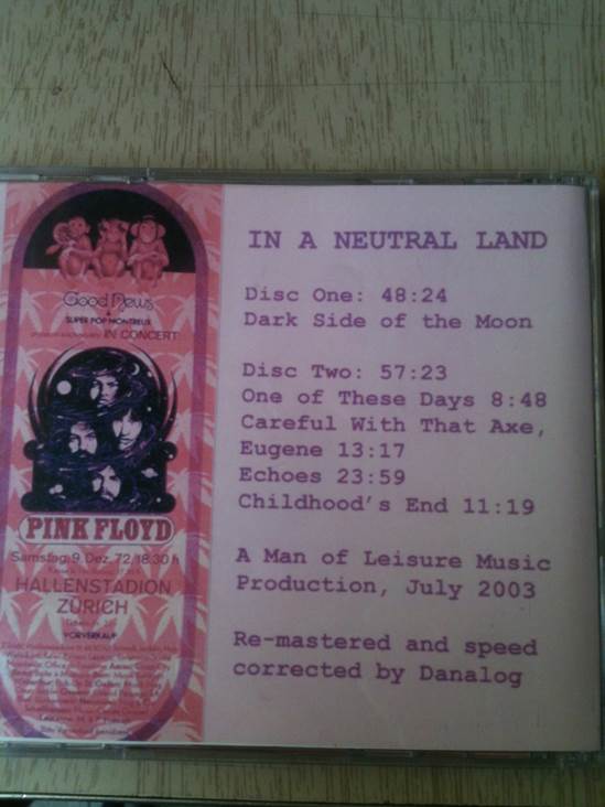 In A Neutral Land - Pink Floyd (CD) music collectible - Main Image 2