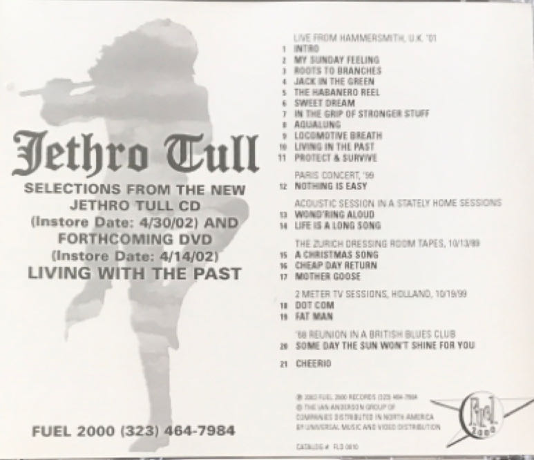 Living With The Past - Jethro Tull (CD - 75) music collectible [Barcode 030206119923] - Main Image 2