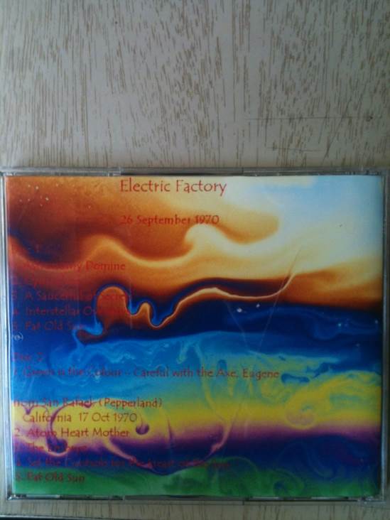 The Electric Factory - Pink Floyd (RoIO) (CD-R) music collectible - Main Image 2