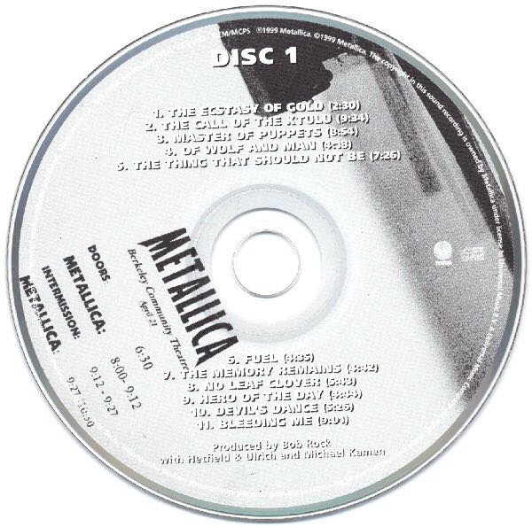 S & M - Metallica (CD - 133) music collectible [Barcode 731454221627] - Main Image 4