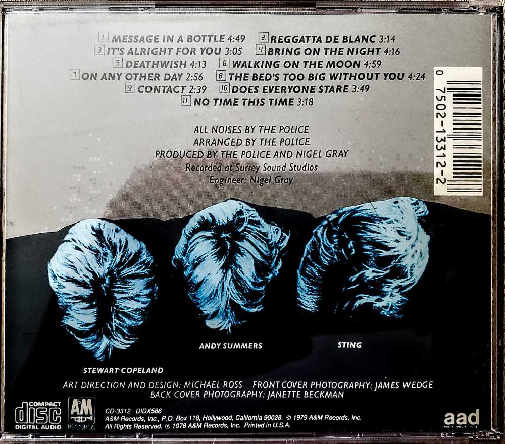 Reggatta De Blanc - Police, The (CD - 42) music collectible [Barcode 075021331228] - Main Image 2