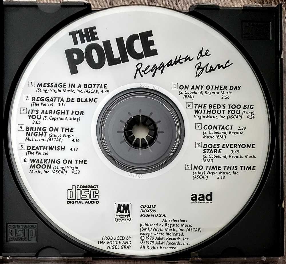 Reggatta De Blanc - Police, The (CD - 42) music collectible [Barcode 075021331228] - Main Image 4
