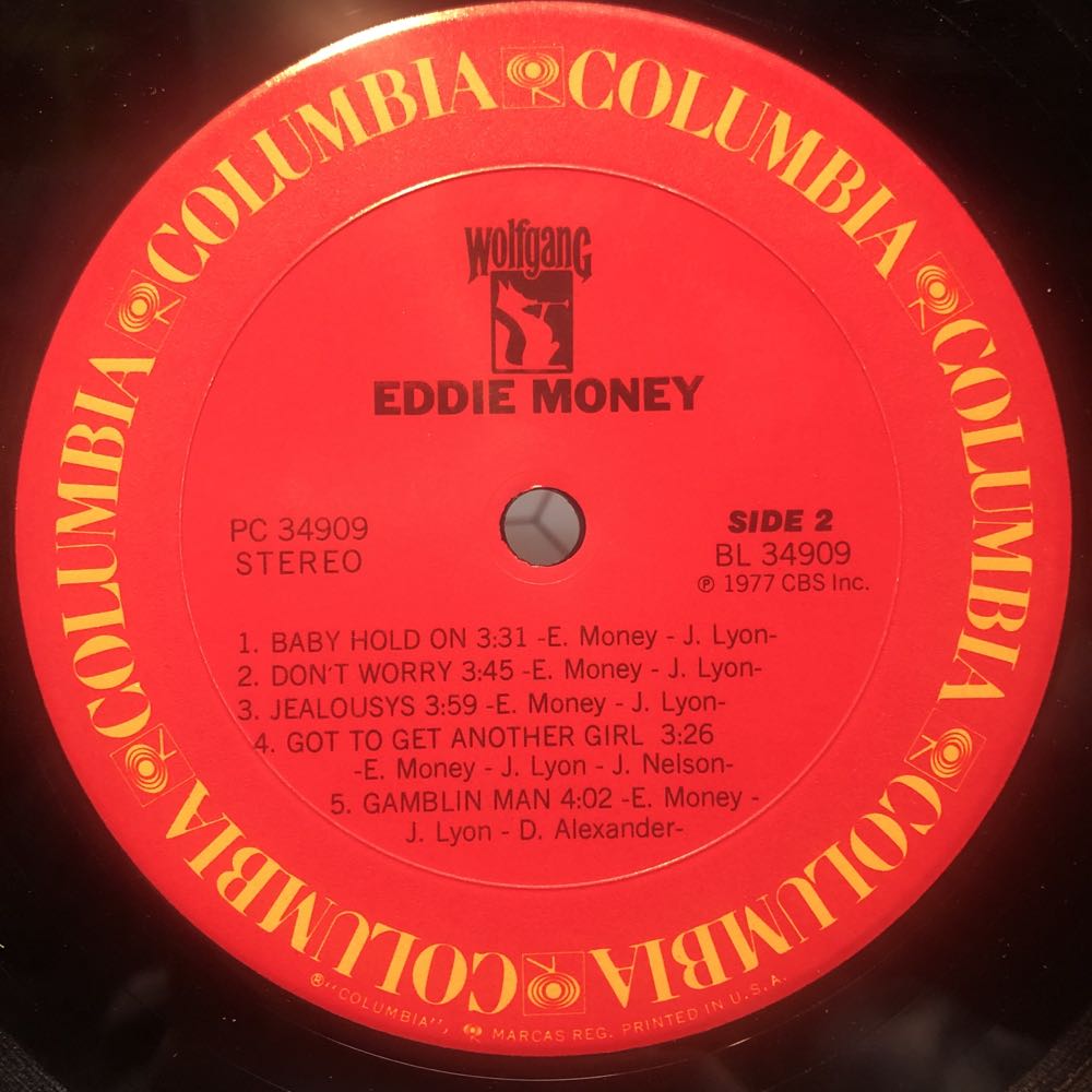 1977 Eddie Money - Money, Eddy (12”) music collectible [Barcode 074643490917] - Main Image 4