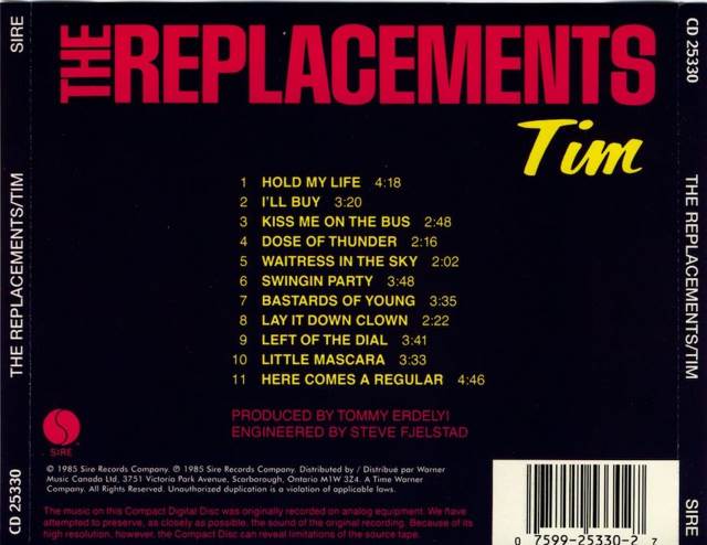 Tim - Replacements, The music collectible - Main Image 2