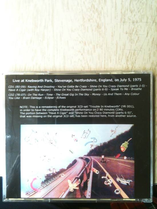 Trouble In Knebworth - Pink Floyd (CD) music collectible - Main Image 2
