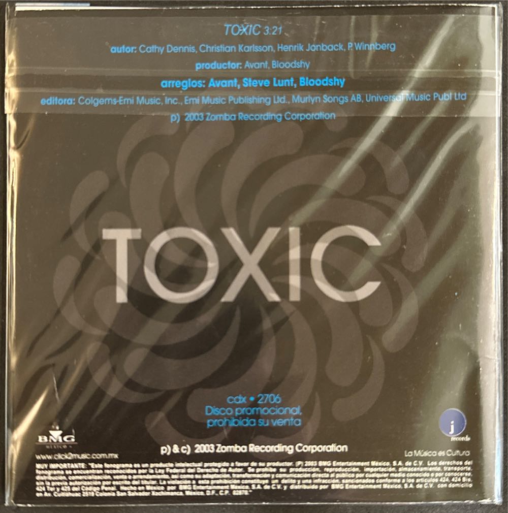 Toxic - Britney Spears (CD) music collectible - Main Image 2