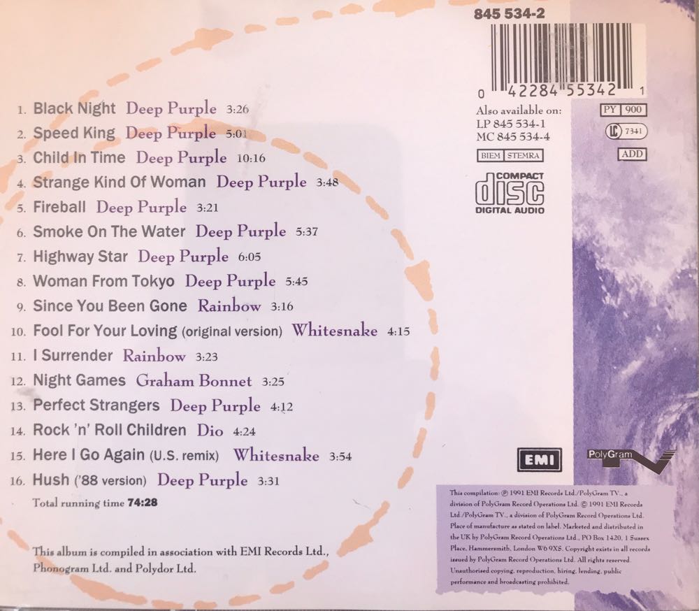 Purple Rainbows - Various (CD) music collectible [Barcode 042284553421] - Main Image 2