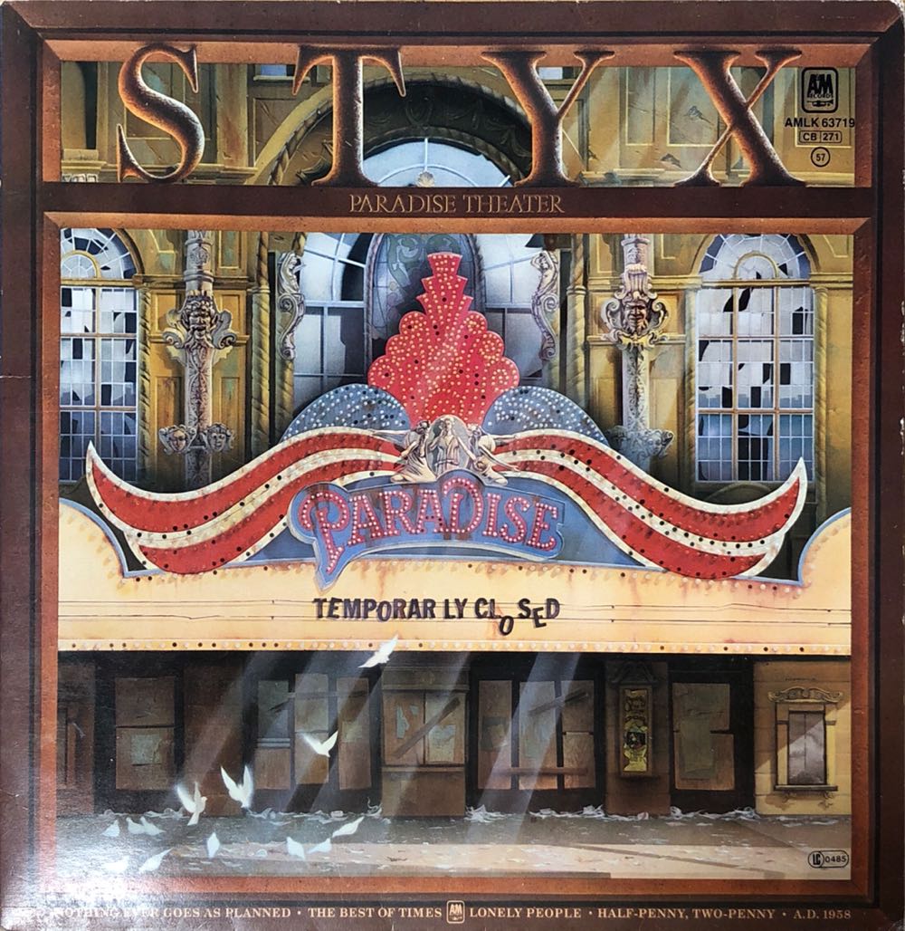 Paradise Theater - Styx (Cassette) music collectible [Barcode 207502132400] - Main Image 2