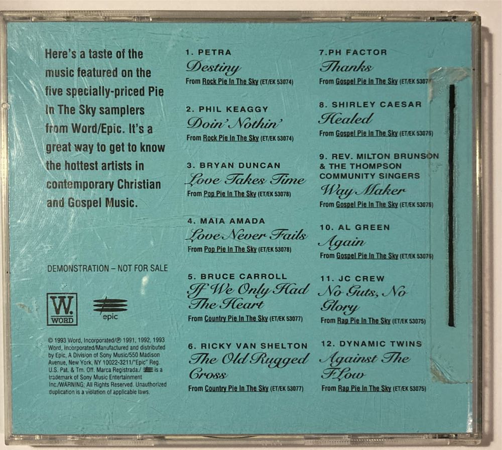 Rock Pie In The Sky By Various Artists  Christian - Various (CD) music collectible [Barcode 074645307428] - Main Image 2