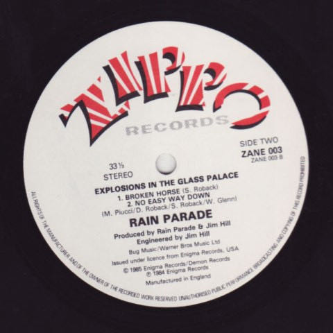 Explosions In The Glass Palace - Rain Parade (12”) music collectible - Main Image 4
