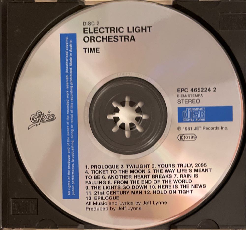 Time - Electric Light Orchetra (CD - 44) music collectible [Barcode 886976978426] - Main Image 3