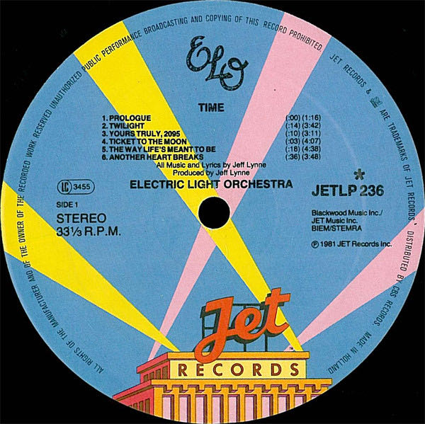 Time - Japanese - Electric Light Orchestra (12” - 44) music collectible [Barcode 889853123315] - Main Image 3