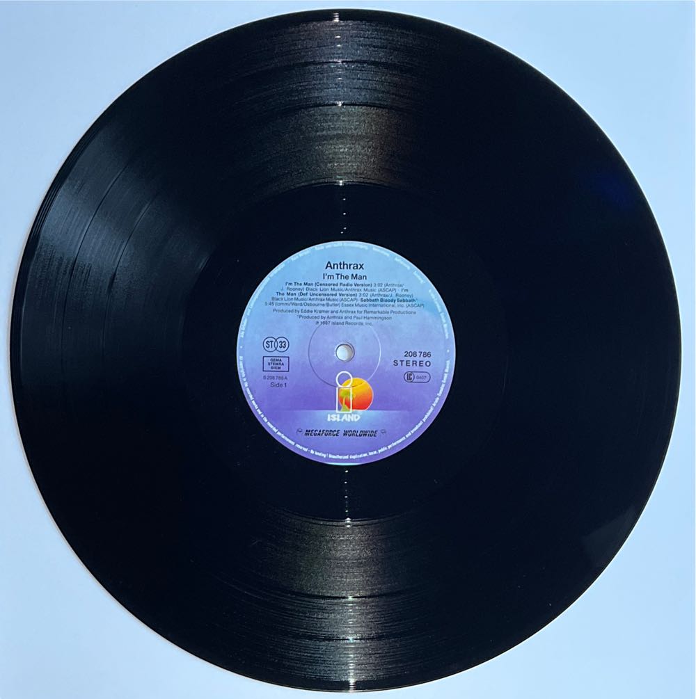 Anthrax - I’m The Man - Anthrax (12” - 28) music collectible [Barcode 4007192087860] - Main Image 3