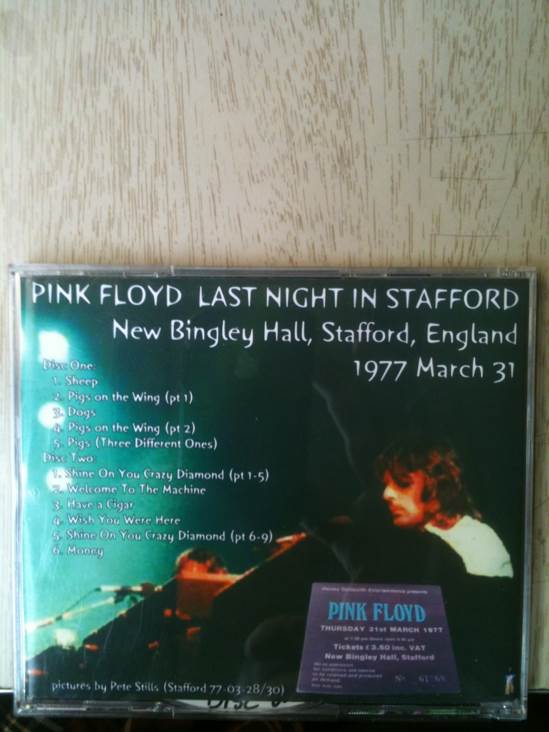 Last Night In Stafford - Pink Floyd (CD) music collectible - Main Image 2