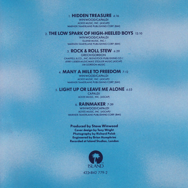 The Low Spark Of High Heeled Boys - Traffic (CD - 46) music collectible [Barcode 042284277921] - Main Image 3