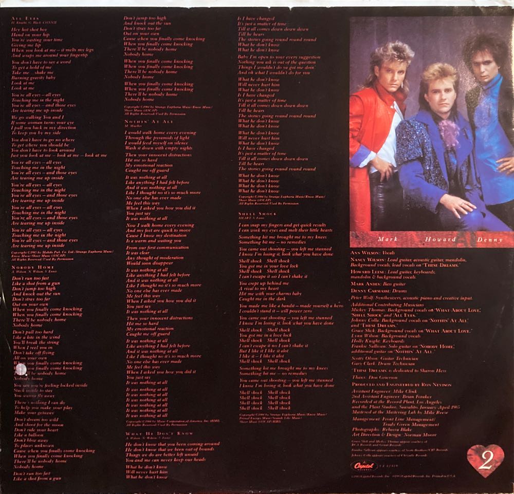 Heart - Heart (CD - 40) music collectible [Barcode 077771241017] - Main Image 4